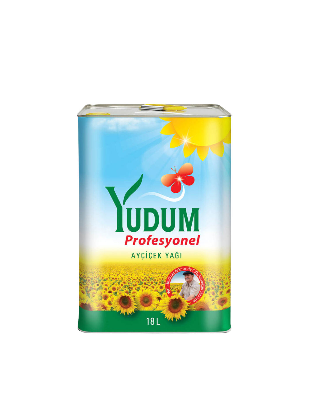 Yudum Ayçiçek Yağı Profesyonel 18 Lt Teneke (1 Adet)