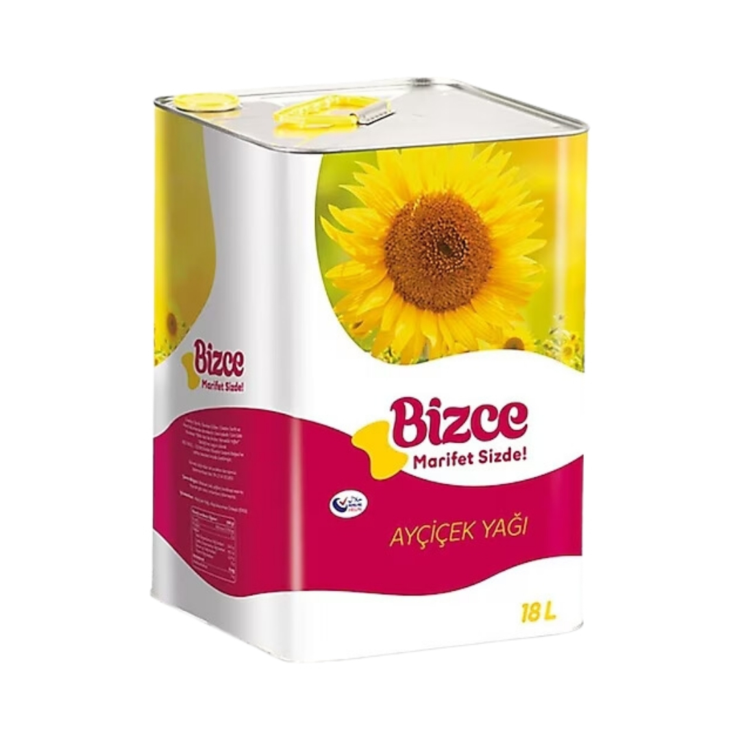 Bizce 18 lt Teneke Ayçiçek Yağı